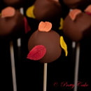 Cake pops met herfstbladeren
